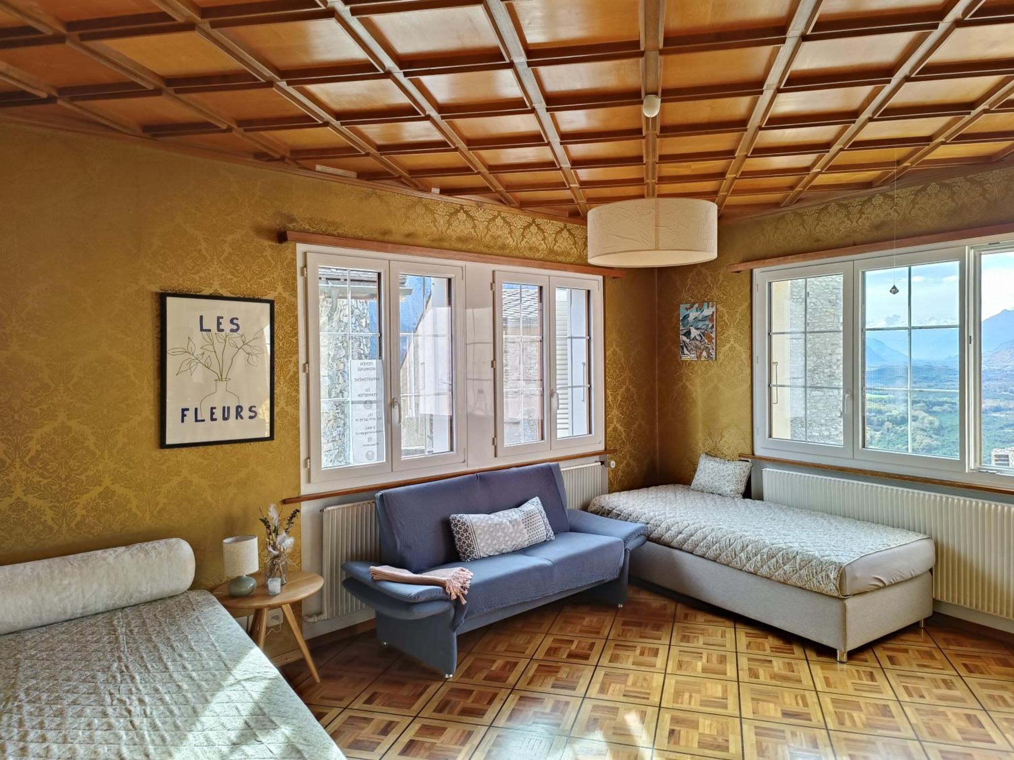 Casa Jenini - Wohnung Im Patrizierhaus Neben Schloss Leuk Dış mekan fotoğraf